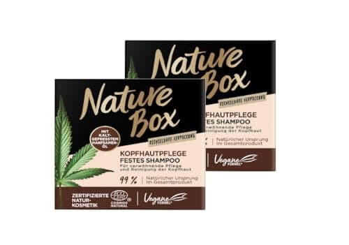 Image of Nature Box Solid Shampoo Scalp Care Hemp 85 g Pack of 2 x 85 g