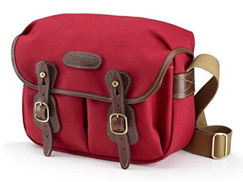 Image of Billingham Hadley Small Camera Bag (Burgundy Canvas / Chocolate Leather)