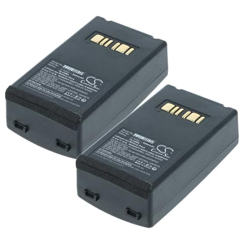 Image of vhbw 2x Battery Replacement for Datalogic 94ACC1386, BT-26, BT-10 for Barcode Scanner POS (5200 mAh, 3.7 V, Li-Ion)