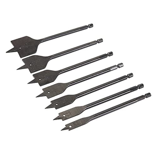 Image of Silverline 633800 Plumbers Flat Bit Set 7pce 10 - 40 mm