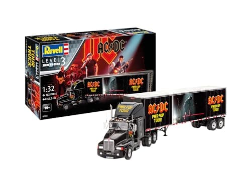 Image of Revell Gift Set 07731 AC/DC Tour Truck Power Up 1:32 Scale Unbuilt Plastic Model Kit with Accessories