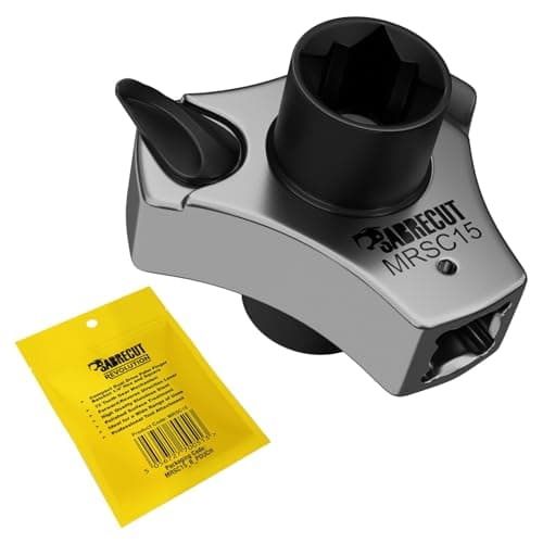 Image of SabreCut 1 x MRSC15 Compact Dual Drive Palm Finger Ratchet - 1/4" Hex and Square Drive, 72 Tooth Gear High Torque Ratchet (27.5Nm) Professional Stainless Steel Tool