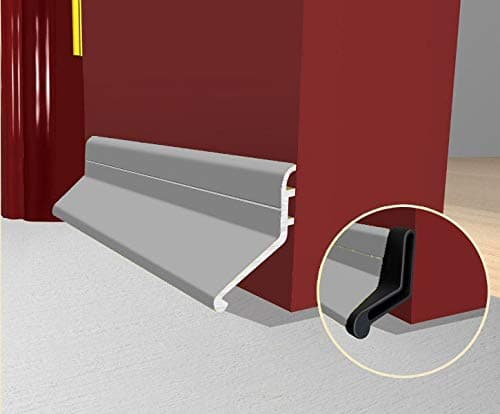 Image of Door Rain Weather Drip Bar - Deflector 20 Silver - 914mm 36 Inches