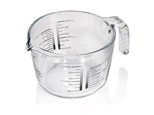 Image of Pyrex 4936926 Glass Measuring Jug 1 L (1.75 Pints) - Transparent