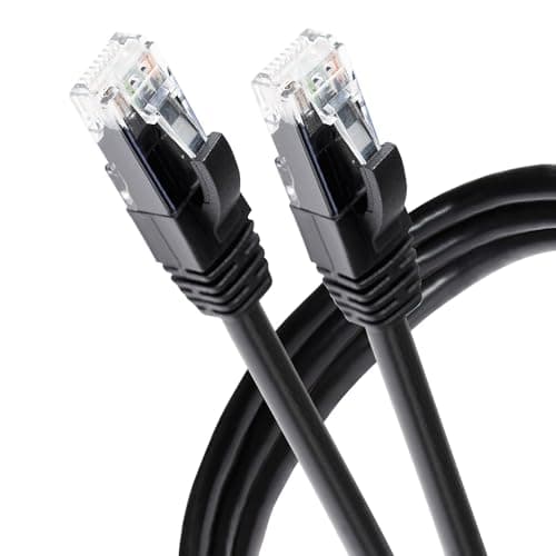 Image of Maplin Outdoor Ethernet Cable 30M, CAT6 Gigabit LAN Network Cable RJ45 AWG23 Copper UTP Compatible with Laptop, PC, CCTV, PS4/5, Xbox, Switch, Modem, Router, Smart TV, Printer, Sky Box, WiFi Extender