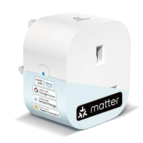 Image of EIGHTREE Matter Smart Plug with Energy Monitoring, Mini WiFi Plug Works With Apple HomeKit, Alexa, Google Home, SmartThings, Remote Control, Timer & Schedule Function, 2.4Ghz Wi-Fi Only, 13A, 1 Packs