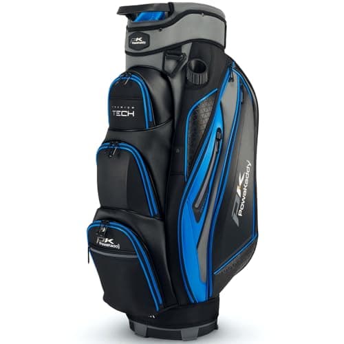 Image of PowaKaddy PREMIUM TECH GOLF CART TROLLEY BAG - BLACK/BLUE