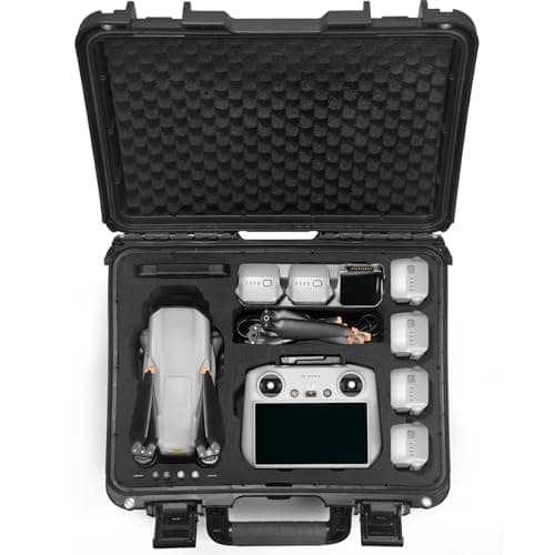 Image of LEKUFEE Waterproof Carrying Case for DJI Air 3S,Air 3 Drone,Fly More Combo,DJI RC Pro 2/ RC 2/RC N3/N2 Remote Controller and Accessories(Case Only)