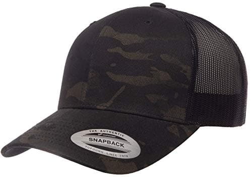 Image of Yupoong Yp Classics Retro Trucker Cap, Multicam Black, One Size