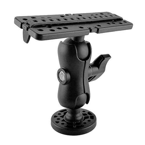 Image of Zunishaone Fish Finder Mount - Waterproof Bracket Holder, Reusable Raft Support | Electronic Marine Fish Finder Mount, Adjustable Holder for Boat Kayak Pontoon Fishing Marine Electronics Gear