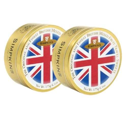 Image of Simpkins - The Original and Finest British Mixed Fruit Travel Sweets Tin 175g | Pack of 2