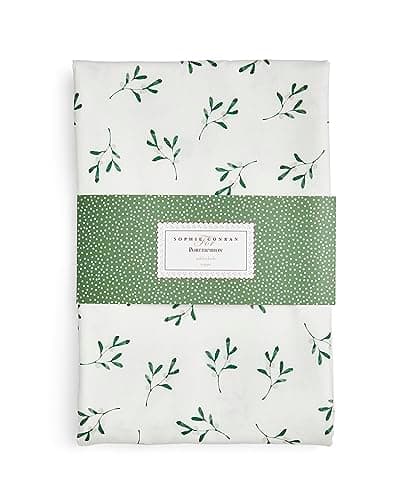 Image of Portmeirion Sophie Conran Mistletoe Table Cloth Single, 70.9 x 55.1 inch (Rechteckig), White
