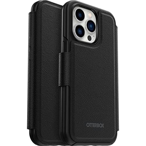 Image of OtterBox Folio Soft-Touch Folio With 3 Slots, Strong Magnetic Alignment And Attachment With MagSafe Compatible With IPhone 13 / IPhone 13 Pro/Iphone 12/12 Pro, Black, No Case Included