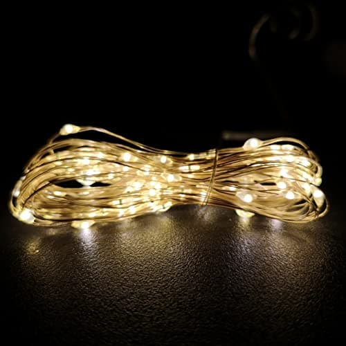 Image of Samuel ALEXANDER 200 LED 10m Christmas Indoor Outdoor Multi Function Bright Micro Lights on Pin Wire with Timer in Multicoloured