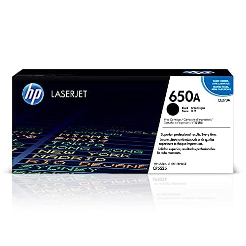 Image of HP CE270A 650A Original LaserJet Toner Cartridge, Black, Single Pack
