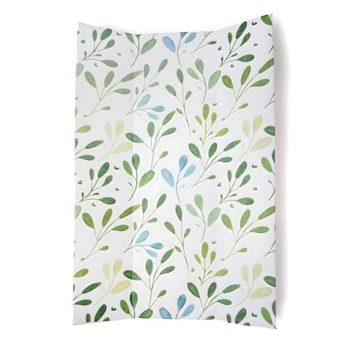 Image of Clair de Lune Olive Anti-Roll Wedge Baby Changing Mat 67 x 44 cm