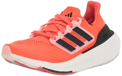Image of adidas Men’s Ultraboost Light Running Shoes (Ultraboost 23), Solar Red/Black/White, 19 US Women/18 US Men