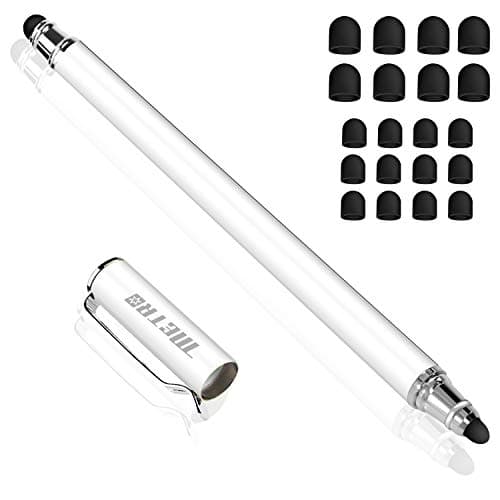 Image of METRO Stylus Pen for Touch Screens Capacitive 2-in-1 Stylus Pencil with Extra 20PCS Tips for iPad/Pro, iPhone, Android Smartphones Tablets, Samsung Galaxy and All Touchscreen Devices, White