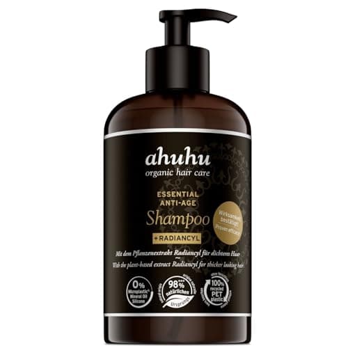 Image of ahuhu ESSENTIAL ANTI-AGE Shampoo (250ml) – Hair Growth Care With Radiancyl, Nourishing Hair Products & Shampoos For Thicker-Looking Hair, Silicone-Free, for Men & Women, Vegan Hair Care