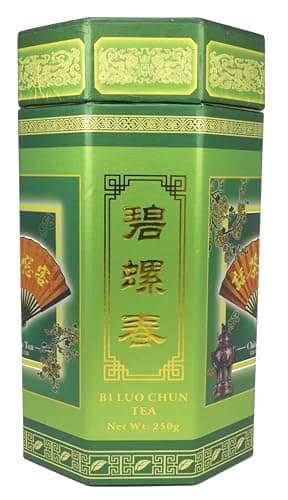 Image of 250g Green Tea - Bi Lou Chun Spring Crop Tea in Caddy, Loose Whole Leaf - Pi Lo Chun