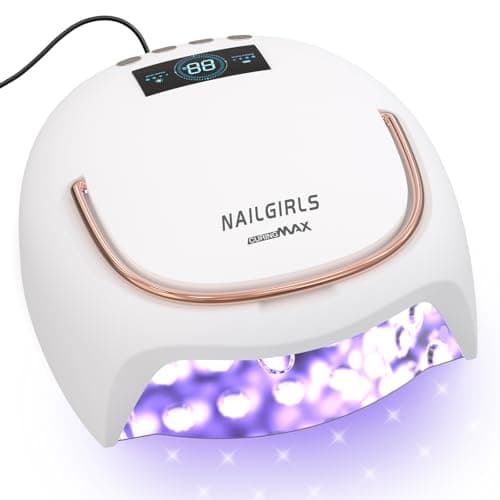 Image of NAILGIRLS Professional 80W Salon UV LED Nail Dryer Lamp with 4 Timer Settings- Fast Curing, Hands-Free Design for Manicures & Pedicures (UK Plug),Plug -in