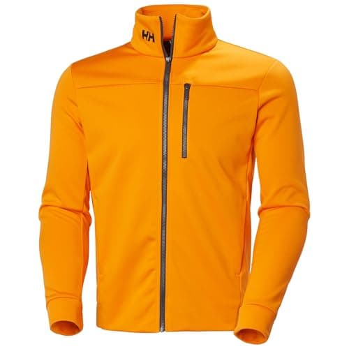 Image of Helly Hansen Mens Crew Fleece Jacket, Ignite Orange, S