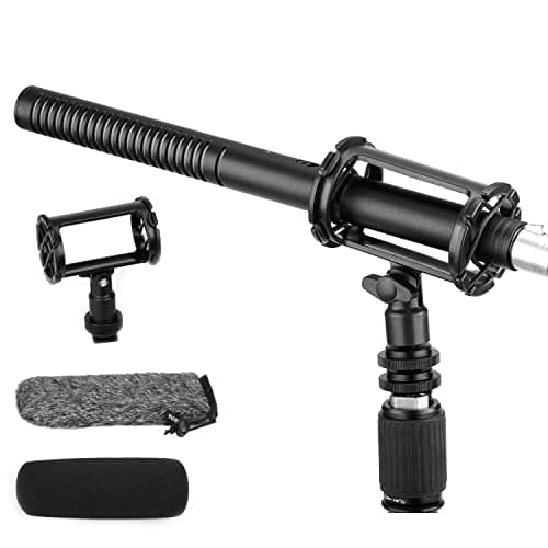 Image of BOYA XLR Shotgun Microphone BY-BM6060, Super-Cardioid Condenser Mic with 24 48V Phantom Power for Camera Camcorder Film Interview TV Program Recording Podcast