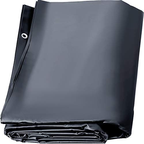 Image of VEVOR Rectangle Inground Pool Safety Cover, Fits 12x25ft, Dark Grey, PVC, Mesh, Winter Safety Cover with Drainage Holes, Easy Installation