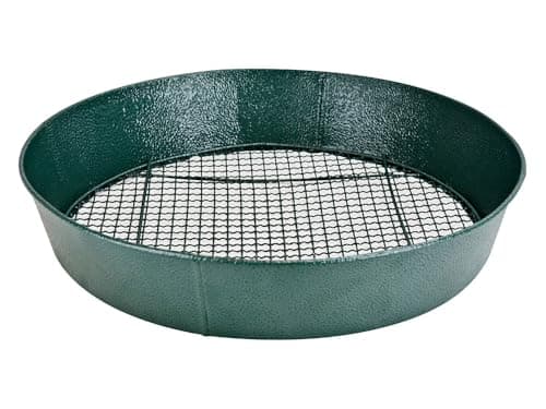Image of Faithfull Countryman All Steel Garden Sieve - 330 Dia. 10mm Holes