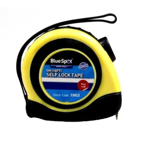 Image of Blue Spot Tools 5M (16FT) Soft Grip Self-Lock Tape Measure