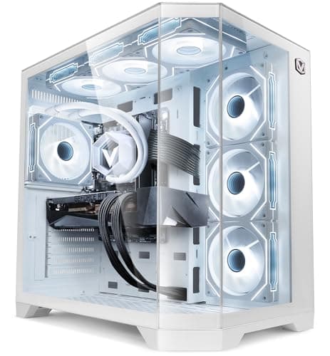Image of Vibox Gaming PC • Intel Core i9 12900KF 16-Core • Nvidia RTX 5070 Ti 16GB • 32GB RAM • 1TB NVMe SSD • Windows 11 • WiFi • White
