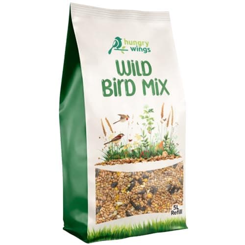 Image of Premium Wild Bird Seed Food 5L Refill, (5L Bag, Wild Bird Mix)
