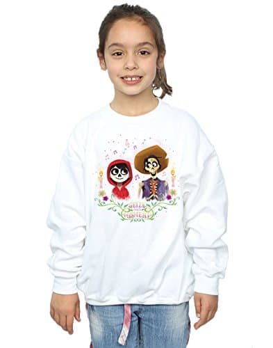 Image of Disney Girls Coco Miguel and Hector Sweatshirt 7-8 Years White