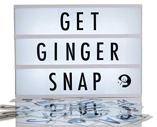 Image of Ginger Snap "Light Up Your Life Cinematic Enhanced A4 Light Box, Plastic, Black and Red