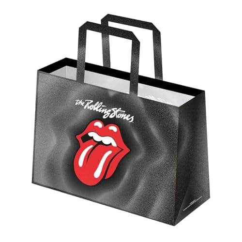 Image of The Rolling Stones Rock ´N´ Roll Tote Bag (One Size) (Black/Red)