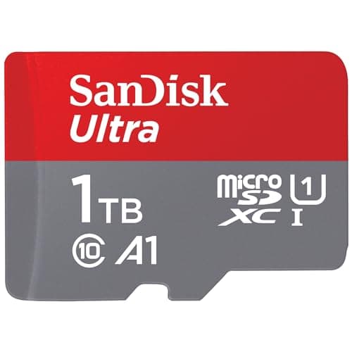 Image of SanDisk Ultra micro SD card + SD adapter 1TB (For Android Smartphones and Tablets, Memory card up to 150 MB/s, with A1 App Performance, UHS-I, Class 10, U1)