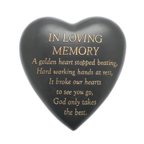 Image of Thoughts of you In Loving Memory Heart Shaped Remembrance Graveside Memorial Ornament