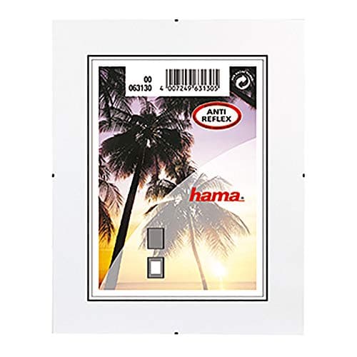 Image of Hama 20 x 28 cm Clip-Fix Anti-Reflective Frameless Photo Holder, 30 x 40 cm, Transparent, 00063130