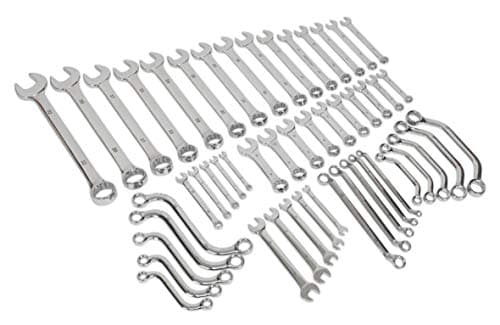 Image of Sealey S01084 Metric Multipurpose Spanner Set, 50 Pieces, Silver