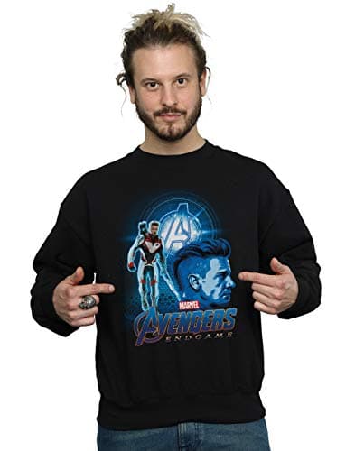 Image of Marvel Men's Avengers Endgame Hawkeye Team Suit Sweatshirt Black Large