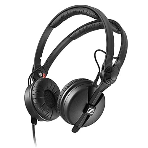 Image of Sennheiser HD 25 Black Supraaural Headphones (Supraaural, 16-220000 Hz, 120 dB, 70 Ω, Wired, 1.5 m)