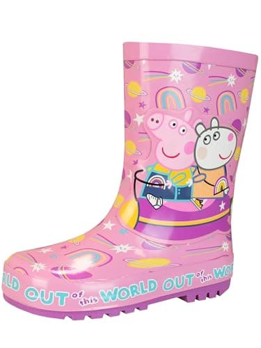 Image of Peppa Pig Girls Wellington Boots Pink 6