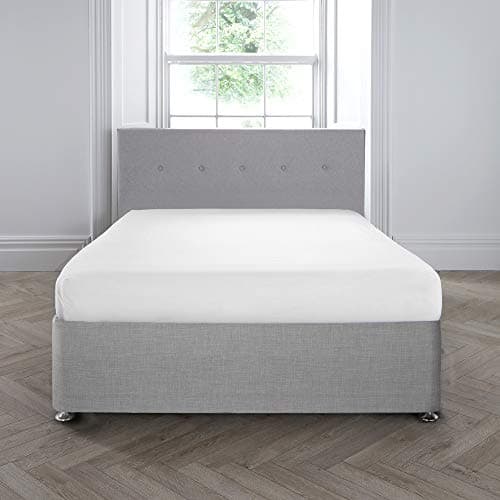 Image of Appletree 200TC 35cm Deep Fitted Sheet, 100% Cotton White, Single