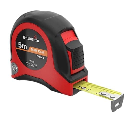 Image of Tape measure 5 m by Hultafors I Accuracy class I Made in UK I With movable end hook I I Roller tape measure with locking function and millimetre scale I 350203