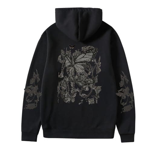 Image of Generisch 2025 Unisex Hoodie - Casual Sweatshirt with Minimalist Design for Men Women Anime Dresses, black, 3XL