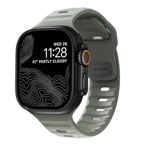 Image of Nomad Sport Band Compatible with Apple Watch Strap Series 8, 7, 6, SE & All Previous Models, Waterproof Watch Strap - 49/45/44/42mm (Coastal Rock)