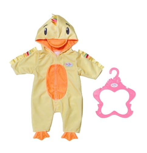 Image of BABY born Night Onesie 835852 - Cosy Duck Onesie for Dolls up to 43cm - Suitable for ages 3+
