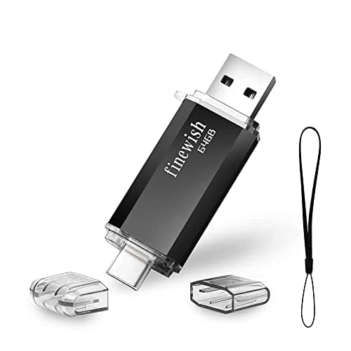 Image of USB C Flash Drive 64gb, 2 in 1 Type C Memory Stick 64 GB USB Key Portable Otg Pen Drive 64gb for Tablets, New Macbook, Android Smartphones, Samsung, Huawei, Oneplus Etc. (Black)