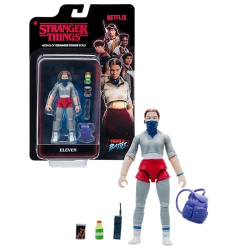 Image of Stranger Things Eleven (Season 5) - 4-Inch Articulated Action Figure with Unique Accessory