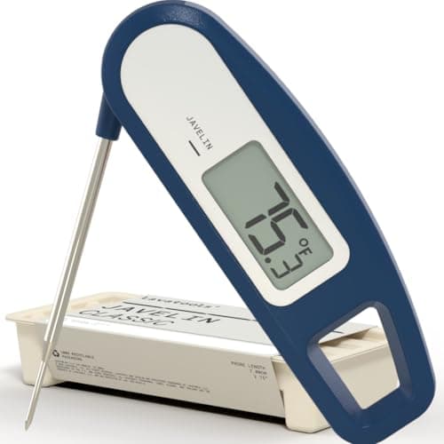 Image of Lavatools PT12 Javelin Ultra Fast Digital Instant Read Meat Thermometer for Grill and Cooking, 2.75" Probe, Compact Foldable Design, Large Display, Splash Resistant – Maize